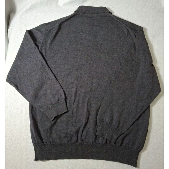 Amherst & Brock L Extra Fine Merino Wool Sweater Collar Banded Waist Base layer - Picture 3 of 6